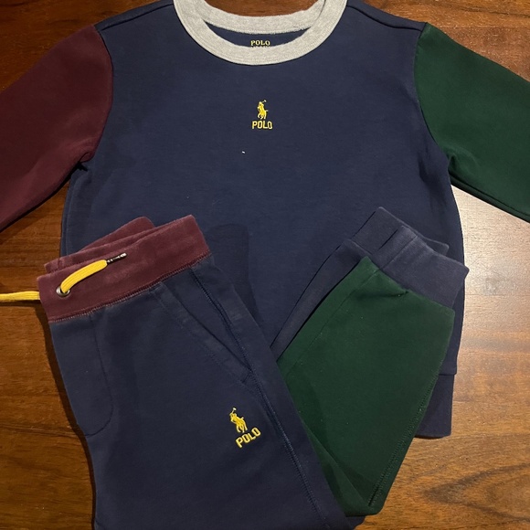 Boys Ralph Lauren Polo Matching Jogger Set Size 4 - Picture 1 of 4